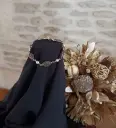 Bracelet floral Perles blanches
