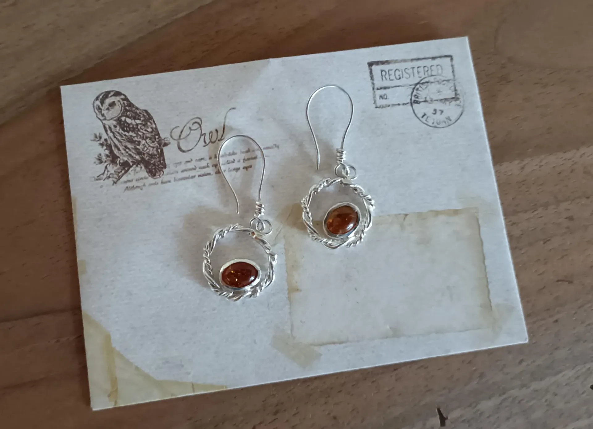 Boucles d'oreilles féeriques Ambres
