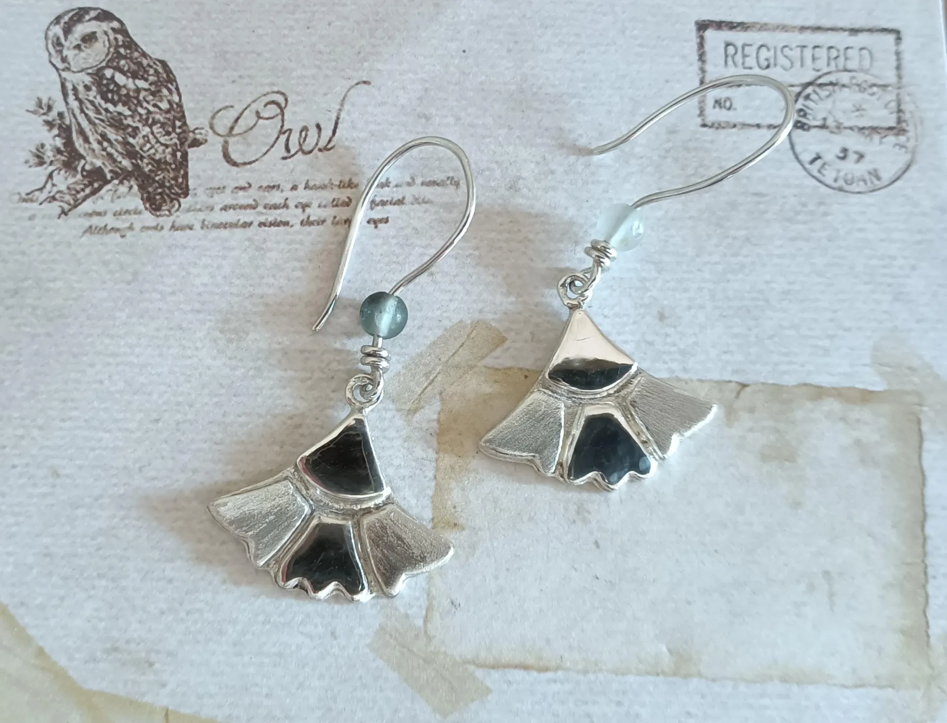 Boucles d'oreilles médiévales Fluorites
