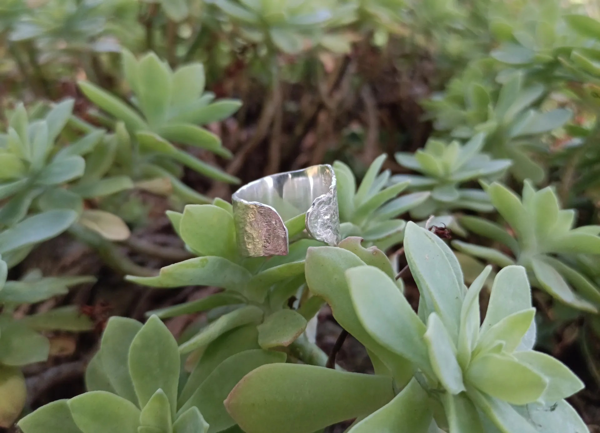 Bague texturée